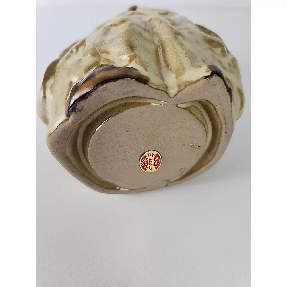 VTG Enesco Glazed Pottery Owl Tealight Candle Holder Centerpiece Table Decor - Picture 9 of 11